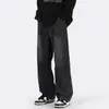 Jeans retrô americano para homens, marca da moda primavera e outono, calça longa casual de perna larga reta solta lavada, comércio exterior masculino