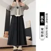 Falda-pantalón suave y cómoda de color café Yamamoto para mujer, nuevo modelo de otoño 2026, de cintura alta, adelgazante, holgada, estilo casual, pantalón de pierna ancha