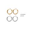 Europa y Estados Unidos transfronterizos retro estilo ins geométricos de metal oro real retorcidos atmosféricos pendientes pendientes fabricantes de joyería Yiwu