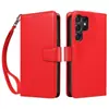 Adecuado para Funda de Cuero para Teléfono Móvil Samsung S24Ultra, Funda de Cuero Anti-Magnética S26 Pro, Funda de Cuero con Soporte Anti-Caída para Teléfono Móvil A54