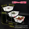 Prato de Frutas de Múltiplas Camadas Bandeja de Sobremesa e Bolo de Melamina com Tampa Suporte de Exibição de Alimentos para Buffet Multifuncional de Três Camadas