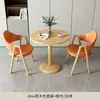 Mesa y sillas pequeñas redondas modernas y casuales para recepción y negociación en apartamentos pequeños, mesa de comedor, mesa redonda pequeña para balcón, para tiendas de té de leche y cafeterías