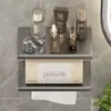 Portarrollos de Papel Higiénico para Baño, Estante de Almacenamiento sin Taladro para Rollos de Papel, Dispensador de Papel Higiénico Doméstico