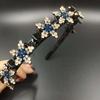 Trenza de Estrella de Celebridad de Internet con Flequillo Dentado Antideslizante Artefacto Fijo Accesorios para el Cabello Huecos Multicapa con Diamante para Niños y Adultos