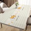 Toalha de Mesa Estilo Novo 2025 Pequena e Fresca Luxo Acessível Toalha de Mesa High-End Sem Lavagem À Prova de Óleo e Impermeável Pvc Mesa de Jantar Mesa de Centro Tapete