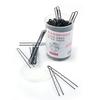 Caja Metálica Pintada Negra Clip Fijo de Alambre a Granel Estudio Fotográfico Nupcial Maquillaje Plato de Estilismo Pinza para el Cabello Clip en Forma de U