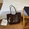 Bolsa Tote Ruien Estampa de Leopardo para Mulheres 2026 Nova Bolsa de Ombro de Grande Capacidade para o Dia a Dia Estilo Coreano Moda Bolsa de Mão Tendência