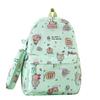 Nova Bolsa de Nylon Resistente ao Desgaste Capivara Fofa Grande Capacidade Casual Mochila para Aluno do Ensino Médio Mulheres Atacado