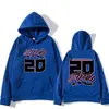 Talla Europea Transfronteriza Nueva Sudadera Estampada Fabio Quartararo para Hombres y Mujeres Hip-Hop Streetwear Lana Manga Larga