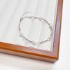 Pulsera de plata de ley S925 con dos perlas naturales, diseño minimalista, ligero y de alta calidad.