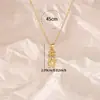 Luochen Venta Caliente Transfronteriza 3D Lindo Pequeño Exquisito Estilo de Corte Colgante de Persona Collar Diseño de Nicho Cadena Elegante para Clavícula para Mujeres