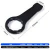 Llave de impacto de alta resistencia negra con mango recto, de una cabeza, llave de flor de ciruelo grande, 65 engrosada, 36 impacto de martillo, 38 impacto, 90 tamaño grande, 95