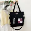 Bolso Tote Estilo Nuevo 2025, Bolso para Libros, Mochila Grande de Lona para Estudiantes, Bandolera Cruzada de un Solo Hombro, Bolso Multiusos para Tutorías, Ligero