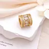 Pingente com Zircônia Microincrustada de Ouro 18K que Preserva a Cor, Design de Cintura Fina, Acessório para Joias DIY, Sensação Simples e de Alto Padrão, Acessório para Pulseira e Colar