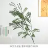 Plantas Artificiales Verdes Pintadas en Spray de Oro con 34 Ramas en Capas y Colores Degradados de Alta Simulación para Decoración de Bodas, Muros de Flores, Arcos y Materiales de Arreglos Florales