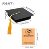 Caixa de Embalagem para Temporada de Formatura Transfronteiriça Caixa de Presente para Pulseira Caixa de Presente para Colar Chapéu de Formatura Caixa de Doces Caixa de Papel para Festa de Formatura 50 Peças