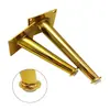 Pé de móvel de metal para sofá cônico com junta Pé de sofá Dourado Mesa de centro Armário Gabinete de TV Perna de metal