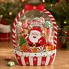 Bolsa de Alien Navideño Bolsa Auto-sellante de Fondo Plano Empaque de Frutas Secas Dibujo Animado de Papá Noel Árbol Muñeco de Nieve Bolsa de Dulces Navideños