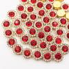 Vendas Diretas da Fábrica Recipiente Girassol Redondo Camada Dupla Flor Diamante DIY Laço Bolsa de Sapato Acessórios de Vestuário Acessórios Diamante Garra
