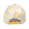 Gorra de béisbol de charol PU colorida europea y americana para hombre y mujer, moda combinable con todo, color degradado arcoíris, sombrero hip hop, gorra con visera hip hop, marea