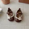 Estilo Coreano Bebé Suela Suave Estilo Princesa Niño Pequeño Estilo Coreano Mocasines Estilo Primavera 2026 Niñas Planos Zapatos Mary Jane Zapatos de Piel