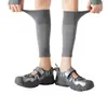 Mangas de Compresión Grises para Piernas Deporte Profesional Running Fitness Ciclismo Montañismo Senderismo Avión Tenis Calcetines Largos para Pantorrilla