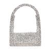 Bolso rojo de red transfronterizo 2023, nuevo bolso de hombro retro con diamantes de imitación de estilo europeo y americano para damas, bolso de axila estilo occidental.