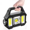 Lanterna solar LED com luz forte para áreas externas, carregamento USB, super brilhante, multifuncional, luz de trabalho tipo mochila, atacado