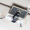 Clip para gafas de coche, soporte multifunción para gafas de sol, compartimento para gafas, parasol para coche