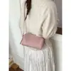 Bolso Pequeño de Piel Suave de Gama Alta para Mujer 2026 Nuevo Casual Patrón de Lichi Bolso Almohada Primavera Versátil Bolso de Hombro Cruzado