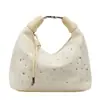 Design de Nicho Cravejado de Diamantes Novo Estilo Moda Feminina Versátil Bolsa de Axila, Bolsa Transversal, Bolsa de Mão para Compras e Deslocamento