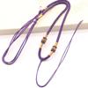 Colar de nó de abacaxi corda artesanal diy tecido cordão pingente de jade cordão