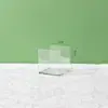Caja de Almacenamiento para Refrigerador Cuadrada Acrílico Transparente Frutas y Verduras Dividida Conservación Fresca Almacenamiento de Huevos Organización
