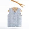Chaleco de lana para niños, de terciopelo cálido y grueso, para bebés, de algodón grueso y con protección abdominal para niñas.