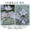 Nuevo producto transfronterizo: Flores de Magnolia Artificiales, Magnolia Estrella de 3 Cabezas, Fondo para Pasillo de Boda, Decoración del Hogar, Flores Artificiales al por Mayor