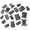 Accesorios para equipaje de liberación rápida Spot par de hebillas negras hebilla de ajuste para mochila riñonera estilo hebilla de plástico para bolsa