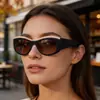 Gafas de Sol Estilo Ojo de Gato Europeas y Americanas para Hombres y Mujeres, Montura Pequeña Personalizada, Patillas Anchas, Gafas de Sol con Protección UV, Tendencia Marca Grande, Transfronterizo