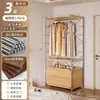 Guarda-Roupa Aberto Quarto de Casa Closet Prateleira de Metal de Chão Nova Combinação Japonesa Walk-In Guarda-Roupa de Pendurar