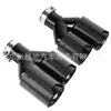 Adecuado para Modificación de Coche Bmw m Estándar Doble Salida Uno a Dos Tubo de Escape de Acero Inoxidable Fibra de Carbono Tubo de Cola de Coche