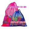 Saco de armazenamento de brinquedos para crianças com cordão grande saco de rede de triagem com cordão saco de rede de armazenamento transparente para blocos de construção de pelúcia
