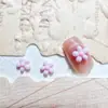 Nuevas Decoraciones de Uñas Trendy de Plumeria, Mezcla de Flores Pequeñas de Color Puro, Lindas Piezas DIY de Resina para Uñas y Accesorios para el Cabello