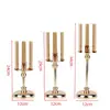 Candelabro Dorado Estilo Europeo Cena a la Luz de las Velas Cálida y Romántica Candelabro Estilo Europeo de Hierro Forjado Uso en Hotel Hogar Estilo Europeo A Prueba de Viento
