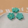 Color claro flor de cerezo brillante cinco pétalos parche de resina aretes funda para teléfono móvil zapatos con agujeros flor material DIY hecho a mano