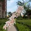 Arranjo de flor de andorinha artificial com dois ramos para decoração de casamento, cenário de jardim suspenso, decoração suave para casa, arranjo de chão e arranjo floral para teto alto