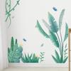 Nuevo LD96059 pintado verde tropical hojas de plantas porche sala de estar casa de alquiler decoración del hogar pegatinas de pared autoadhesivas