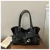 Bolso Tote Casual para Mujer para el Trabajo Nuevo Verano 2026 Patchwork Bolso de Hombro Debajo del Brazo Estilo Coreano