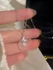 Calcedonia Blanca Mariposa Hebilla de Seguridad Todo Fósforo Lujo Ligero Nicho Collar para Mujer 2024 Nuevas Explosiones para Regalo de Novia