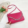 Bolso bandolera para mujer 2024 nueva moda axila bolso cuadrado pequeño para mujer textura plisada cadena bolso de hombro bolso mensajero