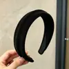Otoño e invierno, hermosa diadema marrón de ala ancha, diadema esponjosa para lavarse la cara, diadema de tela, accesorios para el cabello de estilo dulce y de lujo ligero