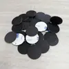 Almofada de Silicone Antiderrapante Impressa em Tela Resistente a Altas Temperaturas, Almofada de Silicone Redonda com Grade Preta para Pés, Almofada de Silicone Autoadesiva de Grau Alimentício